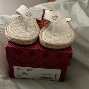 Tory Burch White thong Sandal